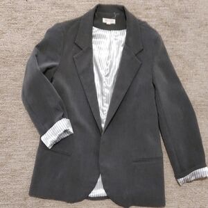 Silence + Noise Charcoal Blazer